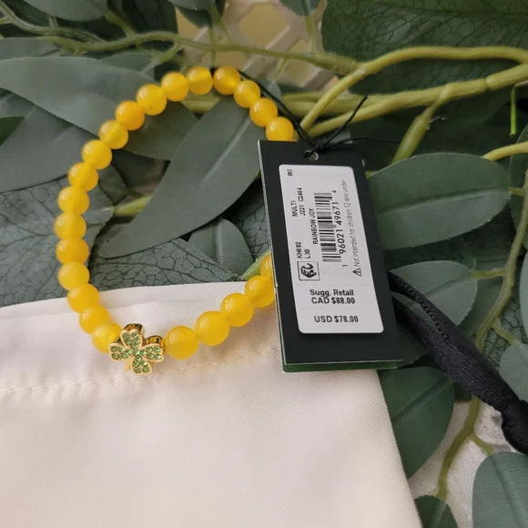 Kate Spade Gold and Yellow Jade Bracelet - Picture 4 of 4